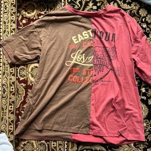 Brown and red t-shirt